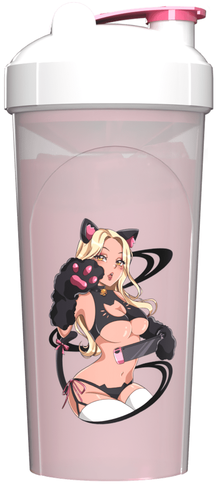SexyGG Waifu Shaker Cup, #1 Bad Kitty Waifu Shaker Bottle