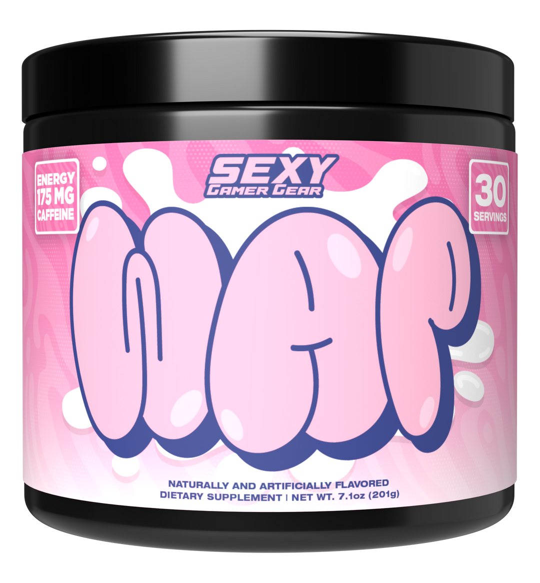SexyGG Sexy Gamer Gear Gaming Energy Drink, WAP Strawberry Kiwi Flavor, GG Energy For Gamers