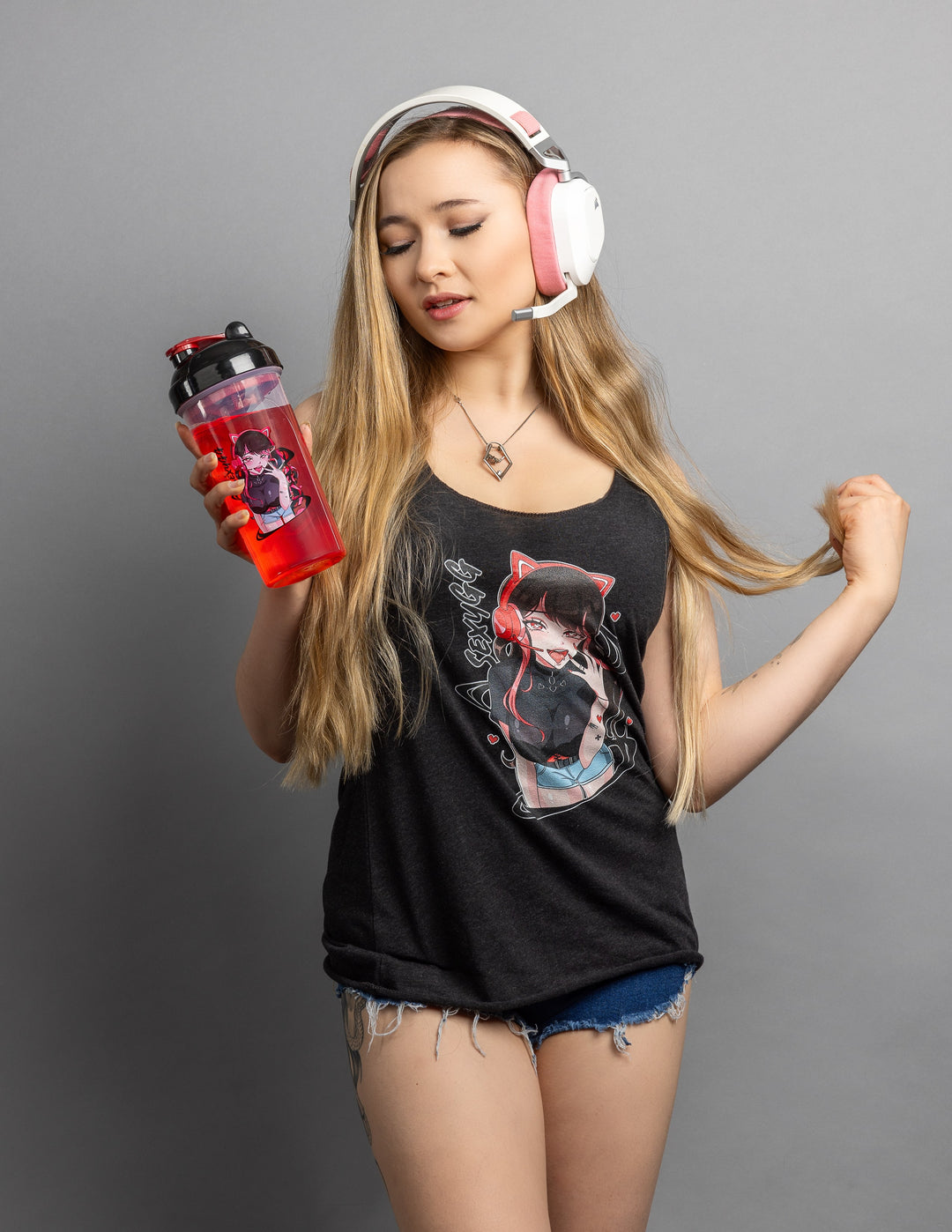 SexyGG Stream Dream Waifu Cup Anime Shaker Bottle For Gamers