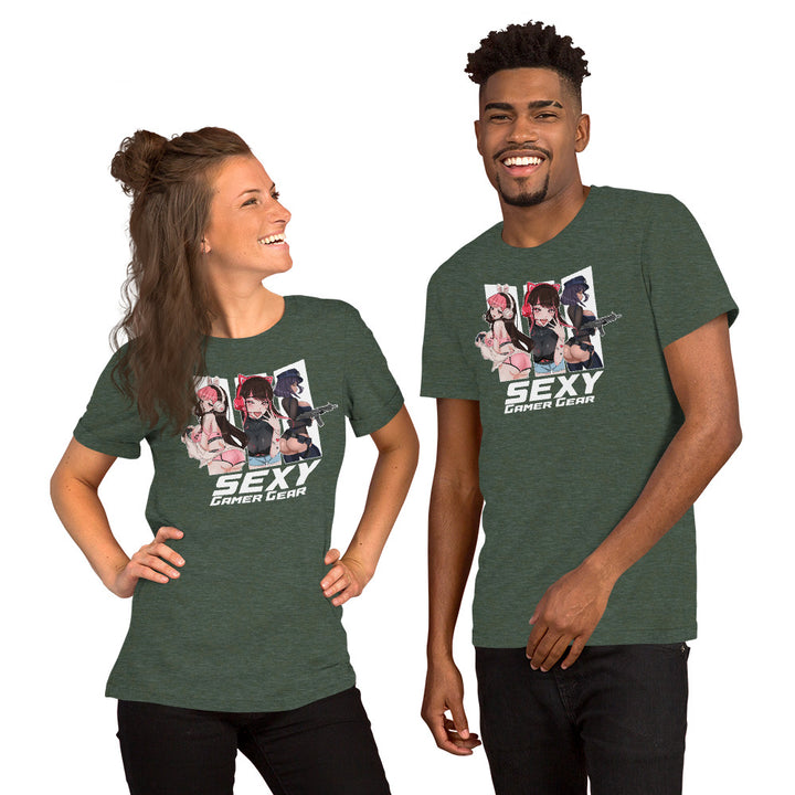 Sexy Gamer Gear Anime Girl T-Shirt Lineup 03