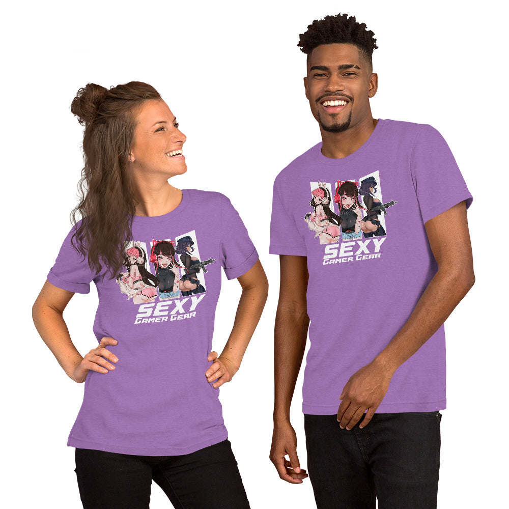 Sexy Gamer Gear Anime Girl T-Shirt Lineup 03 3