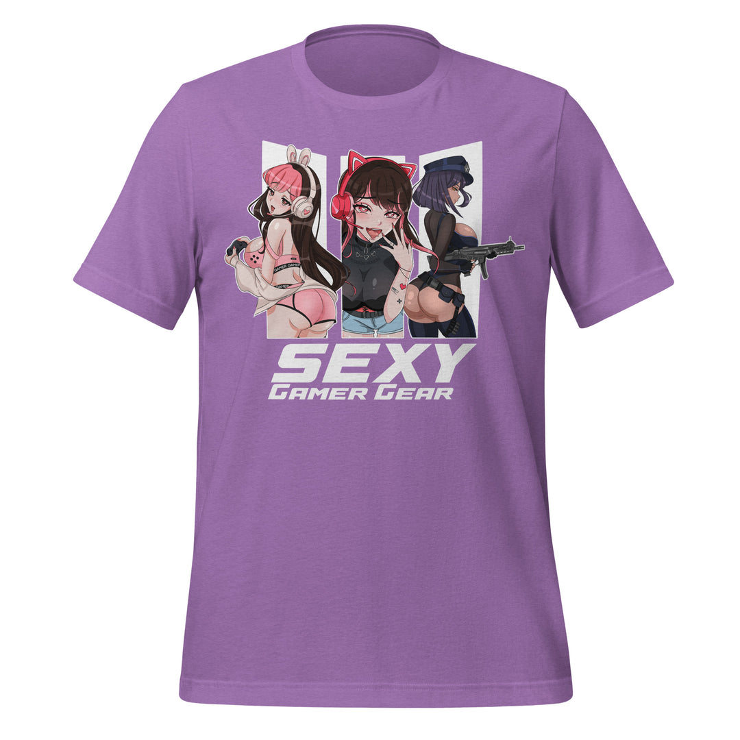 Sexy Gamer Gear Anime Girl T-Shirt Lineup 03 6