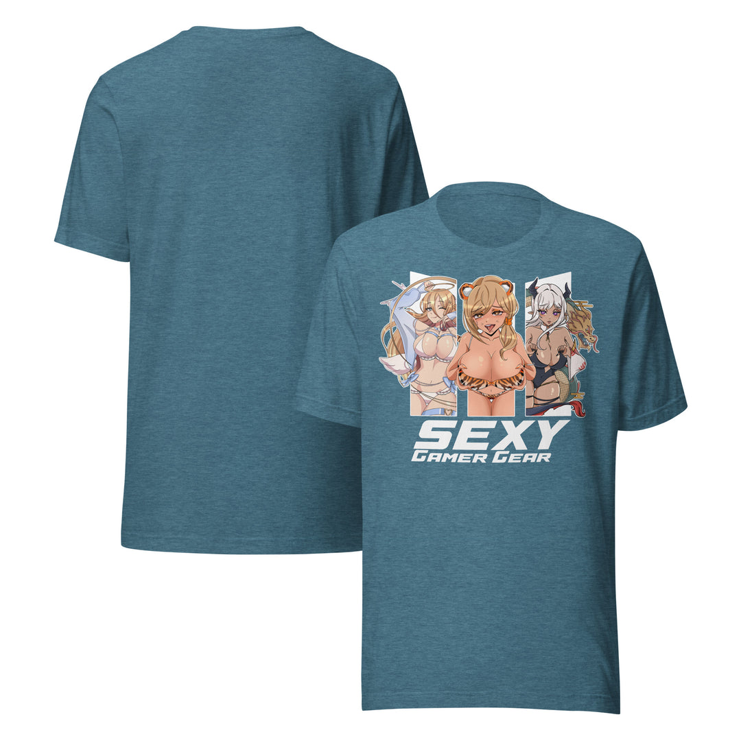 Sexy Gamer Gear Anime Girl Waifu T-Shirt 11