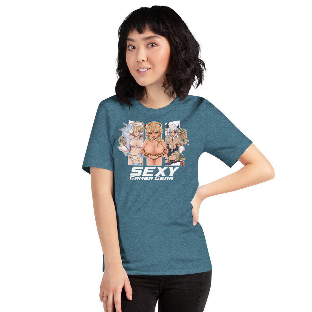 Sexy Gamer Gear Anime Girl Waifu T-Shirt 9