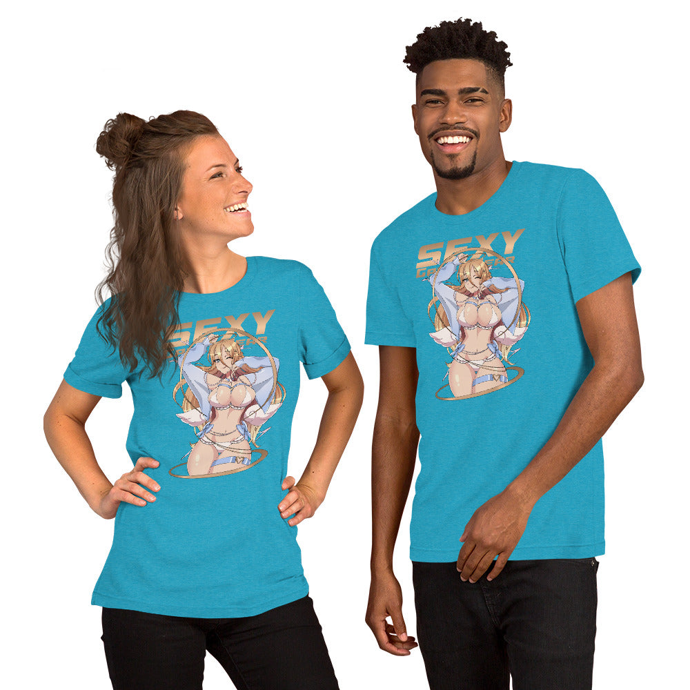 Sexy Gamer Gear Super Heavenly Hottie Anime Girl Waifu T-Shirt 3