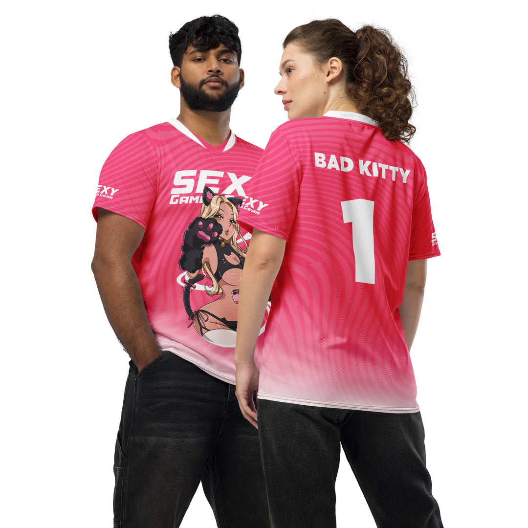 Sexy Gamer Gear Bad Kitty Gaming Jersey Anime Gaming Apparel 3