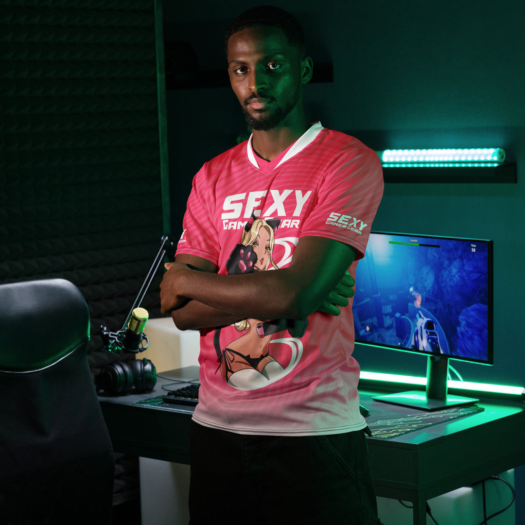 Sexy Gamer Gear Bad Kitty Gaming Jersey Anime Gaming Apparel 4