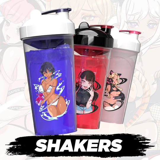 Sexy Gamer Gear | Anime Shaker Cups | Gaming Merch