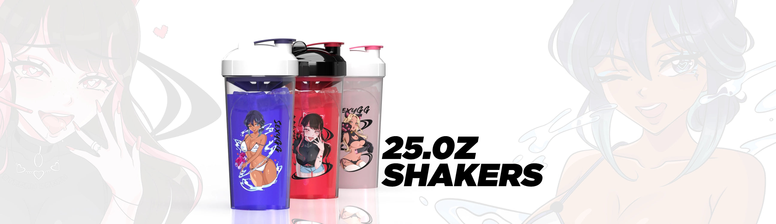 SexyGG Shaker Cups, Sexy Gamer Gear SexyGG Shaker Bottles