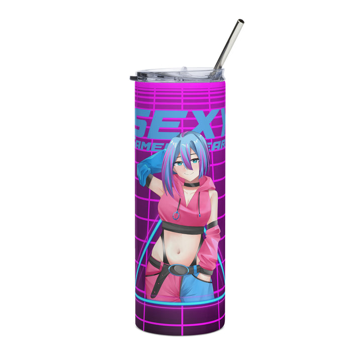 Sexy Gamer Gear VanoraDarkWolf Anime Girl Steel Tumbler